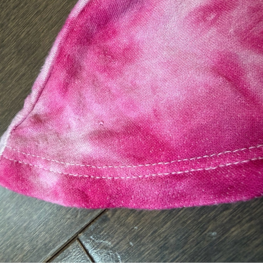 Girls' Pink Tie-Dye Long Sleeve Casual Dress - Picture 2 of 9